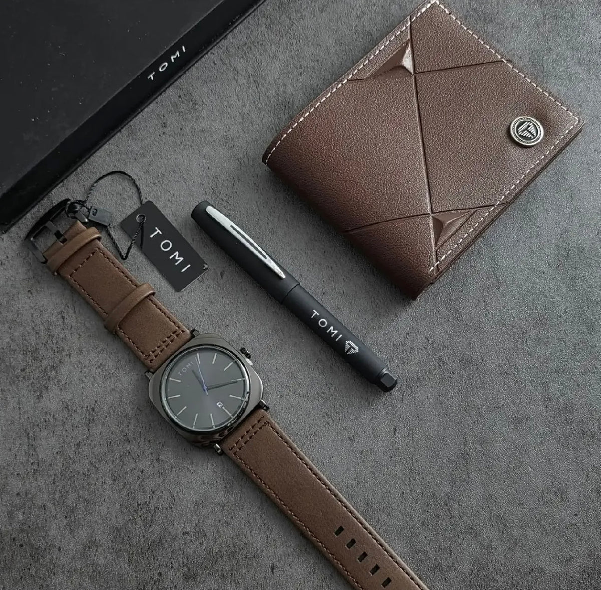 Tomi S8 Series Premium Gift Set – Watch, Wallet & Pen