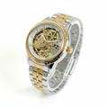 Skeleton Automatic Watch – Two-Tone Silver & Gold